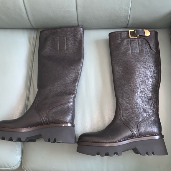 Chloé NWT Authentic Owena Knee High Platform Boot - Picture 3 of 15